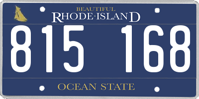 RI license plate 815168