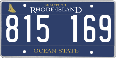 RI license plate 815169