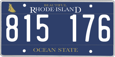 RI license plate 815176