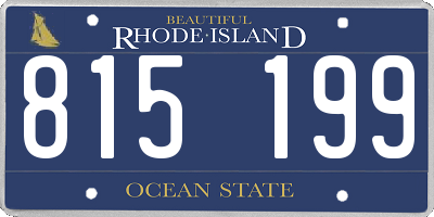 RI license plate 815199