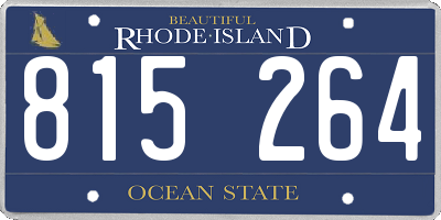 RI license plate 815264