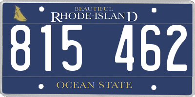 RI license plate 815462