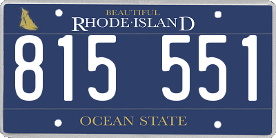 RI license plate 815551