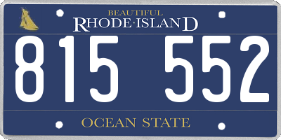 RI license plate 815552