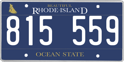 RI license plate 815559