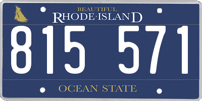 RI license plate 815571