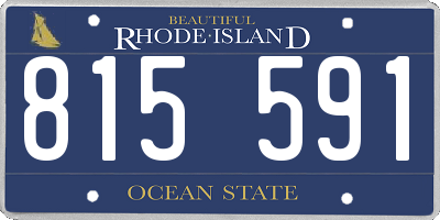 RI license plate 815591