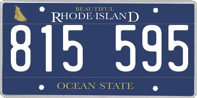 RI license plate 815595