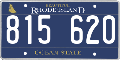 RI license plate 815620