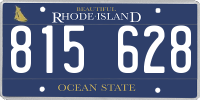 RI license plate 815628