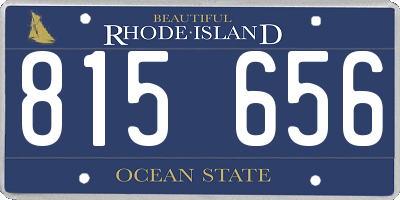 RI license plate 815656