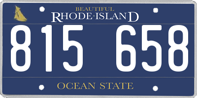 RI license plate 815658