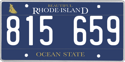 RI license plate 815659