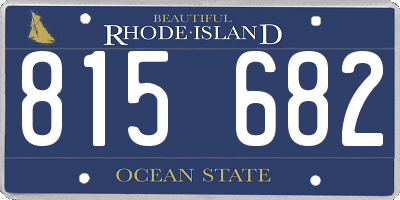 RI license plate 815682