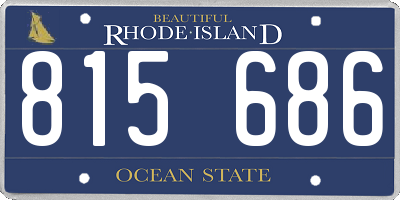 RI license plate 815686