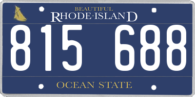 RI license plate 815688