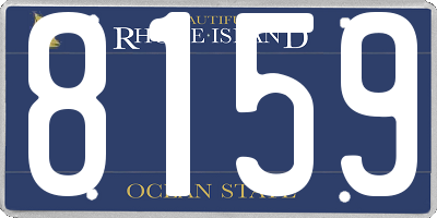 RI license plate 8159