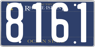 RI license plate 8161
