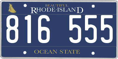 RI license plate 816555