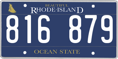 RI license plate 816879