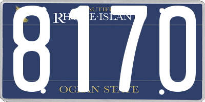 RI license plate 8170