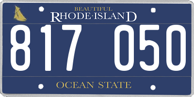 RI license plate 817050