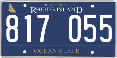 RI license plate 817055