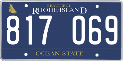 RI license plate 817069