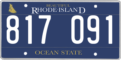 RI license plate 817091