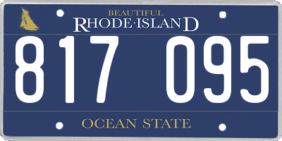 RI license plate 817095