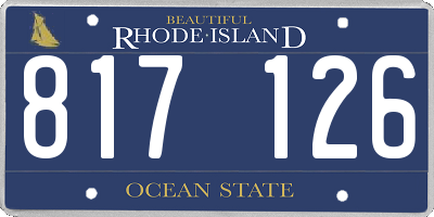 RI license plate 817126