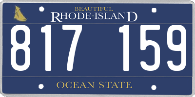 RI license plate 817159