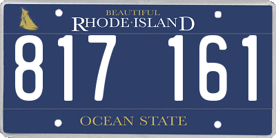 RI license plate 817161