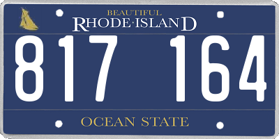 RI license plate 817164