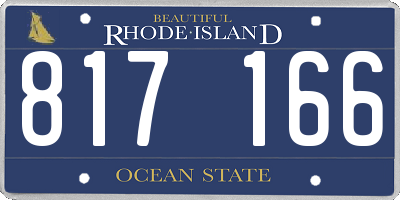 RI license plate 817166