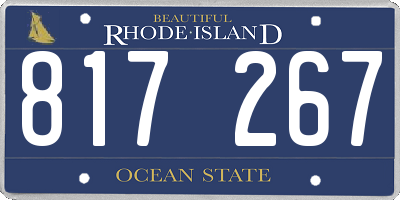 RI license plate 817267