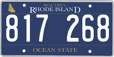RI license plate 817268