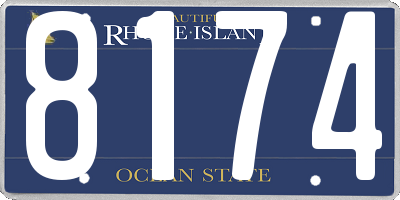 RI license plate 8174