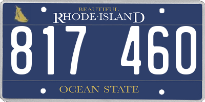RI license plate 817460