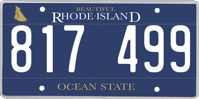 RI license plate 817499