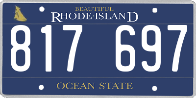 RI license plate 817697
