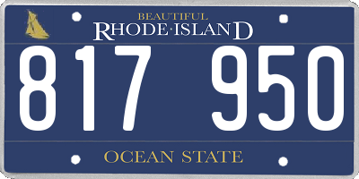 RI license plate 817950