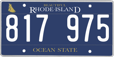 RI license plate 817975