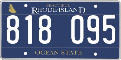 RI license plate 818095