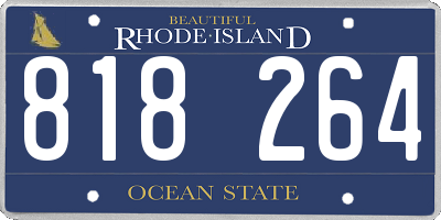 RI license plate 818264