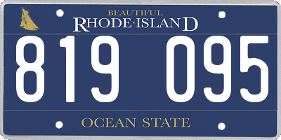 RI license plate 819095