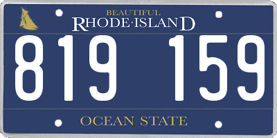 RI license plate 819159