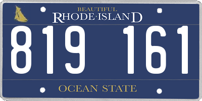 RI license plate 819161