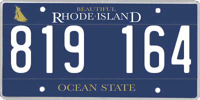 RI license plate 819164