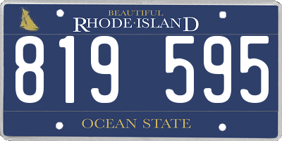 RI license plate 819595